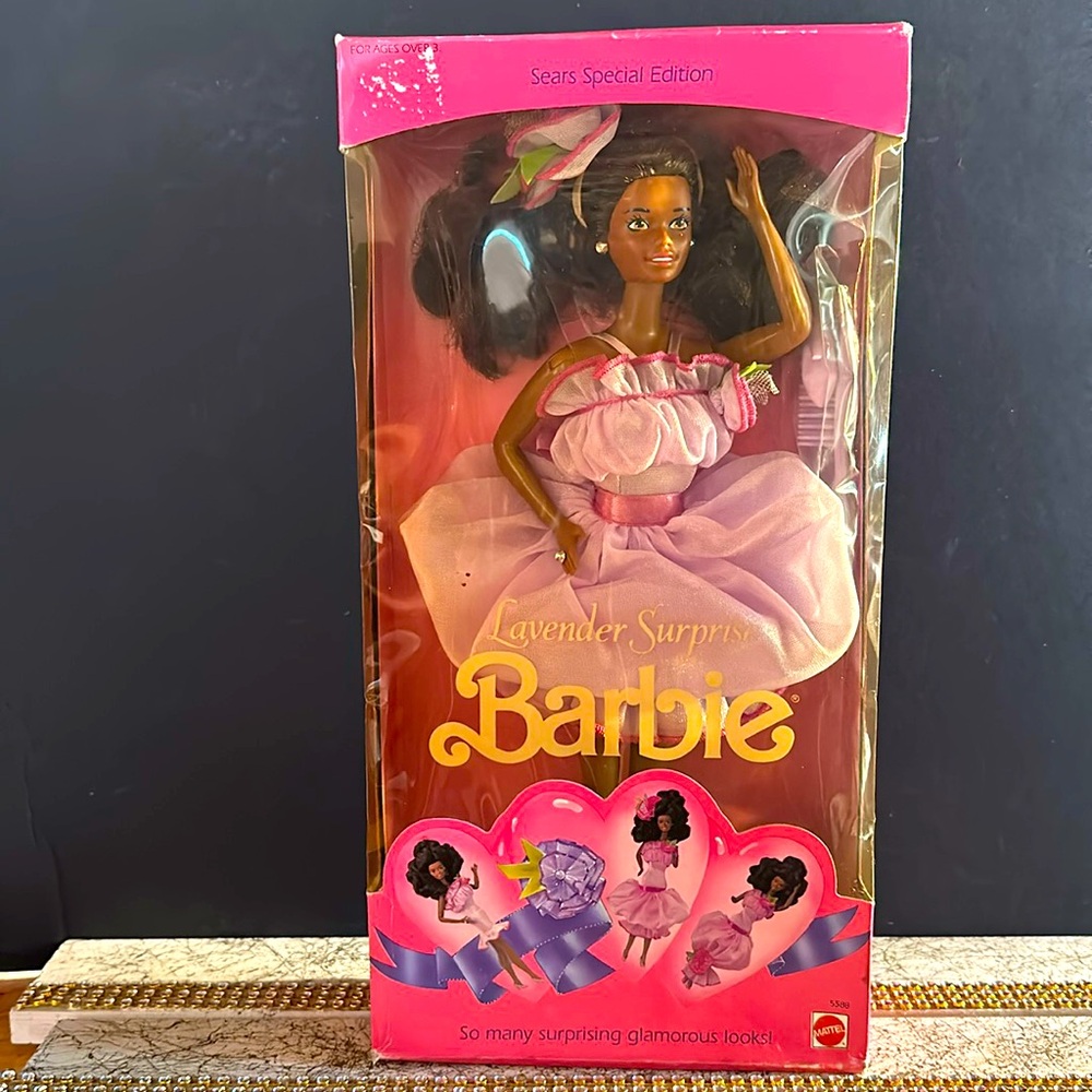 1989 Lavender Surprise Barbie-Sears Special Edition-AA-NRFB